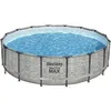Image de Kit Piscine hors sol tubulaire BESTWAY - Steel Pro Max  - 488 x 122 cm - Ronde (Livrée avec pompe de filtration échelle et bâche)