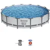 Image de Kit Piscine hors sol tubulaire BESTWAY - Steel Pro Max - 427 x 84 cm - Ronde (Filtre à cartouche 1 cartouche)