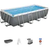 Image de Kit Piscine hors sol tubulaire BESTWAY - Steel Pro Max  - 549 x 274 x 122 cm - Rectangulaire (Filtre à cartouche bâche échelle)