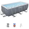 Image de Kit Piscine hors sol tubulaire BESTWAY - Steel Pro Max - 412 x 201 x 122 cm - Rectangulaire (Filtre à cartouche échelle 1 cartouch