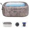 Image de Spa gonflable BESTWAY - Lay-Z-Spa Rome - 140 airjets - 180 x 180 x 71 cm - 4 à 6 places - Carré (couverture cartouche diffuseur)