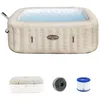Image de Spa gonflable BESTWAY - Lay-Z-Spa Rome - 180 airjets - 201 x 201 x 71 cm - 5 à 7 places - Carré (couverture cartouche diffuseur)
