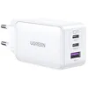 Image de Priza USB-A QC 3.0 2xUSB-C PD GaN 65W 325A - Ugreen Nexode (15334) - Blanc