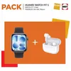 Image de Montre connectée Huawei Pack Watch Fit 5 Bluetooth Noir + Ecouteurs sans fil True Wireless FreeBuds SE 4 avec réduction de bruit