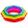 Image de Bouée gonflable - AC-DÉCO - Rainbow Ribbon - D. 115 cm - Adulte - Extérieur - Arc-en-ciel