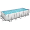 Image de Kit Piscine hors sol tubulaire BESTWAY Power Steel - 640 x 274 x 132 cm - Rectangulaire (Livrée avec une pompe + un diffuseur)