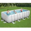 Image de Piscine Power Steel Rectangulaire 488x244x122 cm - Bestway - Gonflable - Hors-sol - Gris