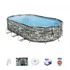 Image de Piscine tubulaire ovale Bestway Power Steel Stone 610 x 366 x 122