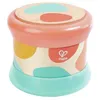 Image de Tambour bébé - HAPE - E8572 - Effets lumineux - Roule pour motricité - Bois/Plastique 14x14 cm