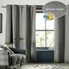 Image de Rideau Occultant 140x280 cm Doublure polaire Polyester Gris Clair