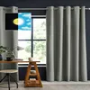 Image de Rideau Occultant 140x260 cm Polyester Gris Clair
