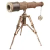 Image de Télescope monoculaire en bois ROBOTIME - Maquette 3D à assembler - Jouet cadeau pour enfant - Échelle 1:1