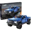 Image de CaDA Briques de Construction Voiture Bleue Véhicule Tout-Terrain Smash Off-Roader Pull-back 390 pièces