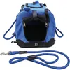 Image de Sac de transport - M PETS - REMIX 2 en 1 Bleu - 41 x 28 x 28 cm - Pliable - Léger - Ceinture baudrier
