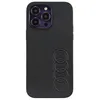 Image de Étui pour iPhone 14 Pro Max - Audi - Cuir Synthétique - Noir - Semi-rigide - Mixte