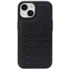 Image de Coque - AUDI - iPhone 15 Plus - Cuir synthétique noir - Motif Audi GT - Ajustement précis
