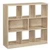 Image de VASAGLE Bibliothèque 975 x 30 x 100 cm Meuble de Rangement avec Compartiments Ouverts Couleur Boisée LBC52NL