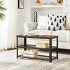 Image de VASAGLE Table Basse VintageTable d’appoint Étagère de Rangement en Treillis 73 x 30 x 45 cm Style industriel LBS73X