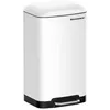 Image de Songmics® Poubelle à pétale pour la cuisine Couvercle étanche Anti-odeur avec Seau d intérieur Pétale en inox - 30 L Blanc LTB01W