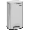 Image de Songmics® 30L Poubelle de cuisine avec pédale en acier inoxydable LTB03NL