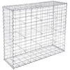 Image de Gabion pierre 100 x 80 x 30cm - SONGMICS - Colonne Banc de jardin mur en pierre galvanisé