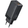Image de Chargeur - USAMS - US-CC180 - 2x Type-C PD65W - USB-A 3A - Noir