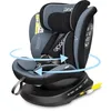 Image de Reecle I-Size Siège Auto 360° Pivotant ISOFIX 40-150 cm de la naissance à 12 ans (0-36 kg) ECE R129 Noir