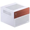 Image de Boîtier mini tour pour NAS - JONSBO - N4 - Couleur Blanc - Design Compact - Dimensions Optimisées