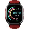 Image de Montre connectée carrée noire - Hifuture - FutureFit Ultra 3 - Bracelet rouge - Boîtier en aluminium