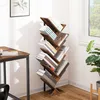 Image de HOOBRO Bibliothèque Étagère à 9 Niveaux Étagère sur Pieds Meuble de Rangement en Forme d Arbre Bureau Étagère Décorative