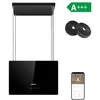 Image de CIARRA A+++ Hotte îlot à Recyclage 48cm 700M3/H Wi-Fi & Tactile Booster Silencieux LED Affichage 2pcs Filtre Actif Noir