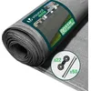 Image de VOUNOT® Brise vue occultant en HDPE 90g/m² 1.5x10m avec attaches de fixation gris
