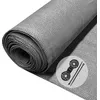 Image de VOUNOT® Brise vue occultant en HDPE 150g/m² 1.8x20m avec attaches de fixation gris