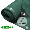 Image de VOUNOT® Brise vue occultant en HDPE 230g/m² 1x20m avec attaches de fixation vert