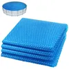 Image de VOUNOT® Bâche à bulles piscine ronde Ø305cm bleu - 120 microns - découpable - bâche solaire film chauffant couverture thermique