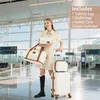 Image de Ensemble de 4 valises rigides - NOBRAND - Ensemble 4 pièces - Coque ABS - Cadenas TSA - 4 roulettes