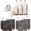 Image de Set de 6 Valises de Voyage (28/55/65/74cm)Ensemble de Valise + Pliable Sac de Voyage pour Sport avec Trousse de Maquillage Gris