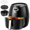 Image de UTEN Friteuse à Air Chaud 6.5L - Friteuse Sans Huile Écran TactilePaniers Antiadhésifs/Minuteur/Recettes 1800W - Noir
