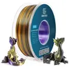 Image de GEEETECH 1KG Filament dimprimante 3D soie PLA violet+or+noir dégradé tricolore