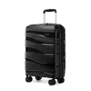 Image de Kono Valise Cabine Grande 76x50x31cm Rigide Polypropylène Valise de Voyage à 4 roulettes et Serrure TSA 100L Noir