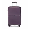 Image de British Traveller Valise Cabine Bagages 55x40x22cm Valise Rigide Soute en Valises de Voyage à 4 roulettes et Serrure TSA Violet