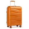 Image de Kono Valise Bagage Cabine 55x40x20cm Rigide Polypropylène Valise de Voyage à 4 roulettes et Serrure TSA 39L Orange