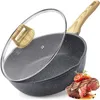 Image de GiPP PoeLe Sauteuse 28 Cm Avec Couvercle - Bord Haut - ReveTement En Granit AntiadheSif - 45 L - Sans PfosPfoa - Cuisson Saine - W
