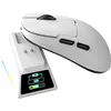 Image de AJAZZ AJ159 APEX Souris Gaming Capteur 8K PAW3390 Station de Recharge magnétique RGB avec écran - Blanc
