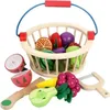 Image de 14 PCS Fruit Jouets à Découper en Bois Legumes a Decouper Aliments Jouet Jeux Dimitation Cuisine Jouet Pour Enfant 3-7 Ans
