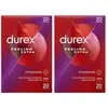 Image de Durex Lot de 40 Préservatifs Feeling Extra - Fins & Extra Lubrifiés - 2x20 pièces