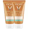 Image de Vichy Capital Soleil Crème Solaire Visage Toucher Sec Indice SPF50 2x50ml