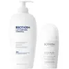 Image de Biotherm Lait Corporel L'Original Anti-Desséchant 400ml + Déo Pure Anti-Transpirant Roll-On 75ml