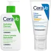Image de Cerave Routine Visage Peaux Sèches Crème Lavante Hydratante 236ml & Crème Hydratante Visage SPF 30 52ml