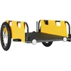 Image de Remorque de vélo cargo jaune FYDUN - Dimensions 126x63x36cm - Capacité de charge maximale 45kg